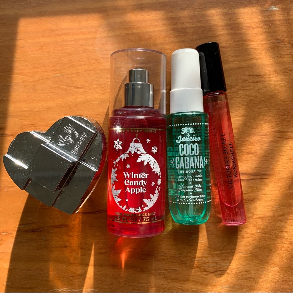 DKNY, Victoria’s Secret, Sol de Janeiro, Bath and Body Works Perfumes